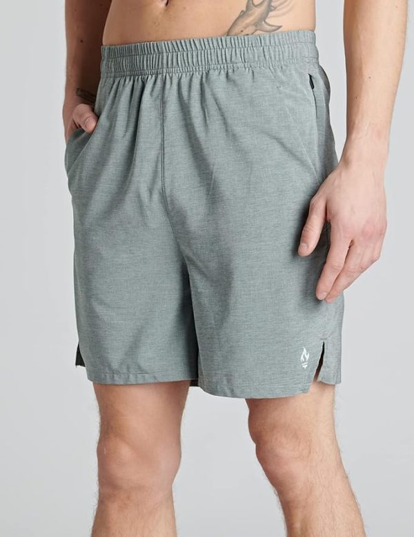 شلوارک ورزشی مردانه Liberty Imports mens Workout Shorts With Zipper Pockets Shorts - تصویر 5