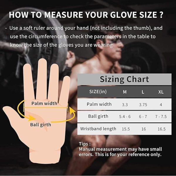 دست کش ورزشی McMola Ventilated Gym Workout Gloves Cross Training Weight Lifting Gloves with Built-in Wrist Wrap Support for Men and Women | Non-Slip Silicone Padding,Palm Protection & Wrist Protection,XL - تصویر 6