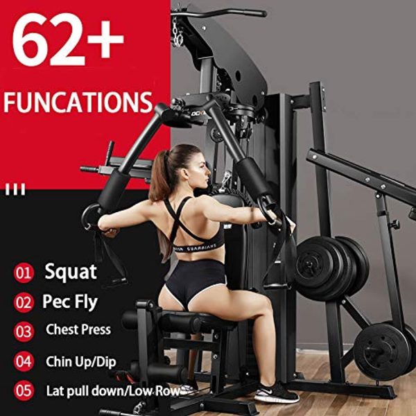 وسایل باشگاه خانگی  Miracle Fitness MF-1900 Multi-Function Deluxe 3 Station Home Gym (68kgs Weight Stacks/with Free Installation, with 1-Year Warranty - تصویر 7
