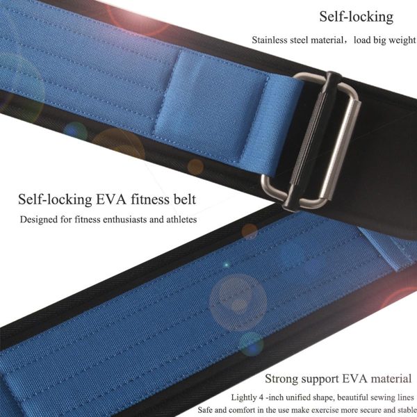 کمربند ورزشی Self-Locking Weight Lifting Belt Deadlift Training Belt, Lifting Support for Men and Women Cross Training Weight Lifting Belt for Squats, Lunges, Deadlift, Thrusters, Powerlifting (M Size) - تصویر 9