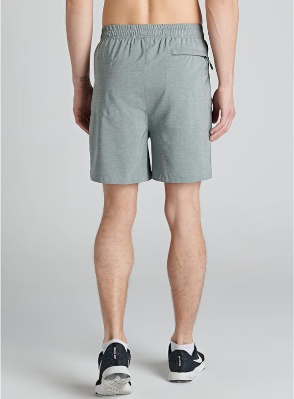 شلوارک ورزشی مردانه Liberty Imports mens Workout Shorts With Zipper Pockets Shorts - تصویر 7