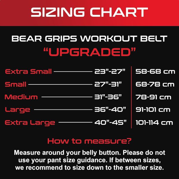 کمربند ورزشی Bear Grips Lifting Belt, Auto Locking Weight Lifting Belt, Triple Support Workout Belt, Perfect Squat Belt, Deadlifting Belt, Powerlifting Belt, Gym Belt. Weight Belts For Lifting Men & Women - تصویر 5