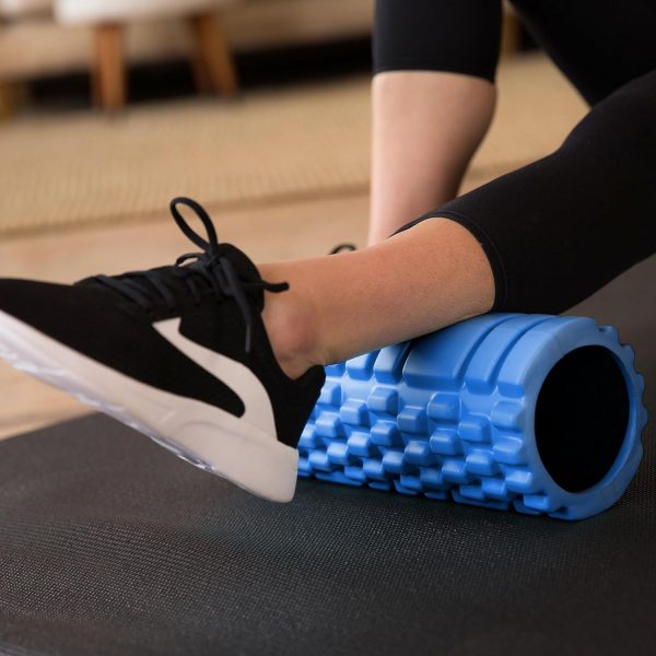 ماساژور ورزشی  321 STRONG (Blue) - 321 STRONG Foam Roller - Medium Density Deep Tissue Massager for Muscle Massage and Myofascial Trigger Point Release, with 4K eBook - تصویر 8