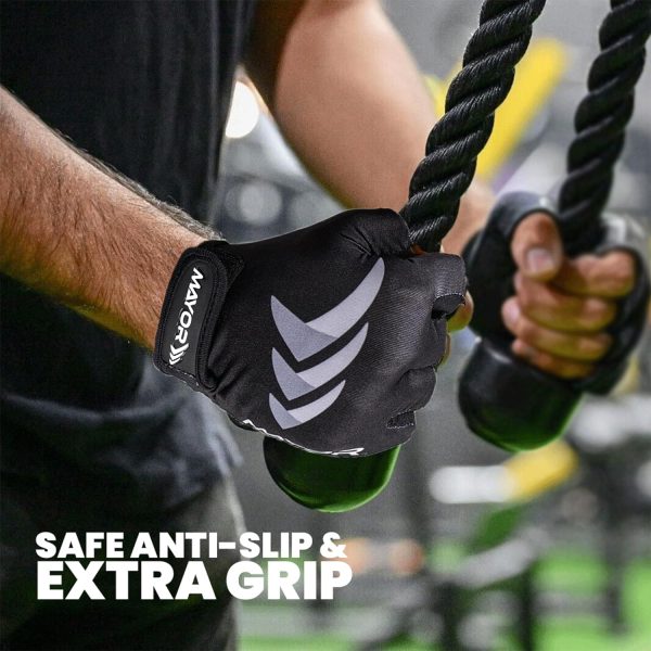دست کش ورزشی Mayor Freedom Gym, Crossfit, Exercise & Sports Gloves- Ideal for Men & Women_Medium Size (Grey/Black) - تصویر 8