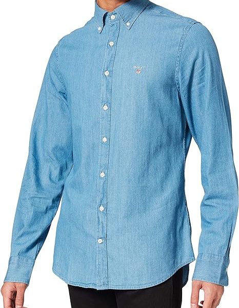 پیراهن مردانهGANT Men's Slim Indigo Bd Shirt