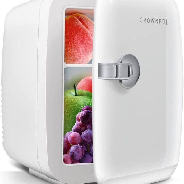 یخچال مینی CROWNFUL Mini Fridge, 4 L