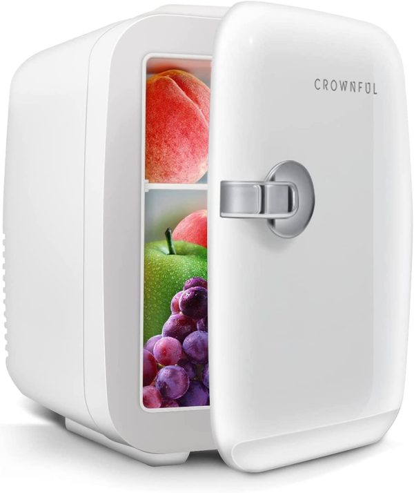 یخچال مینی CROWNFUL Mini Fridge, 4 L