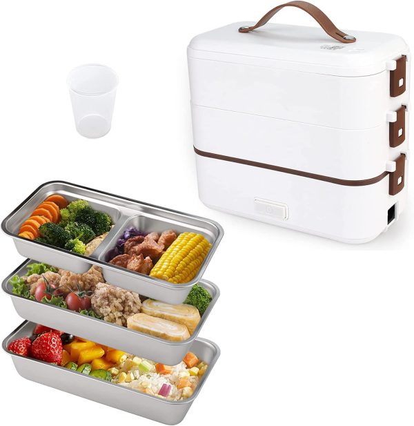ظرف غذا سه طبقه+زودپزBeauenty Electric Lunch