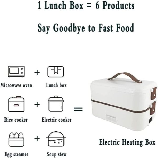 ظرف غذا دوطبقه+زودپزBeauenty Electric Lunch - تصویر 6