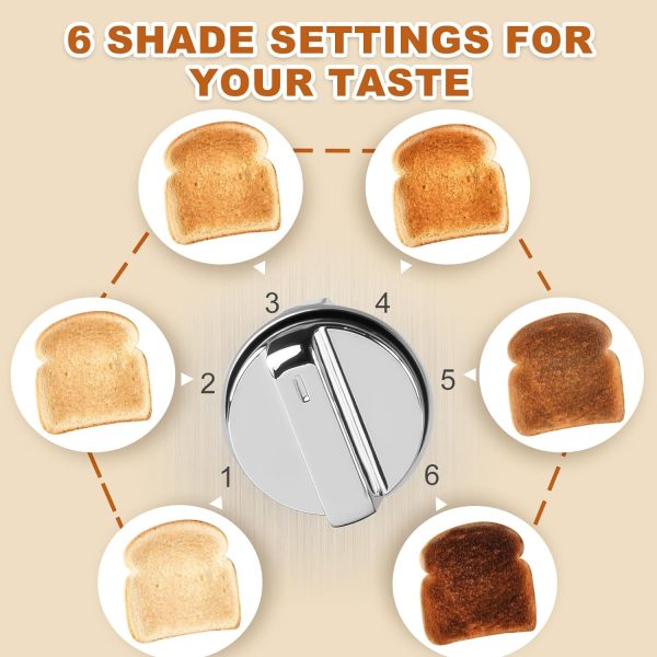 تستر CUSIMAX 4 Slice Toaster - تصویر 5