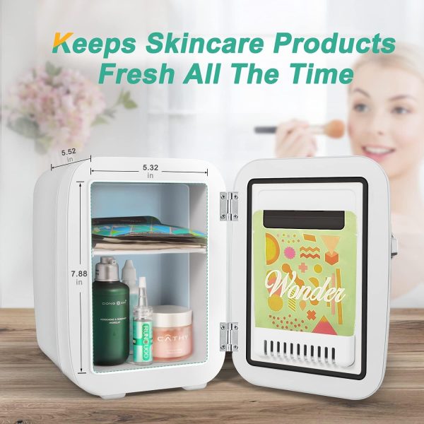 یخچال مینی CROWNFUL Mini Fridge, 4 L - تصویر 7