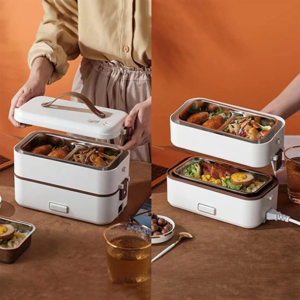 ظرف غذا دوطبقه+زودپزBeauenty Electric Lunch - تصویر 9